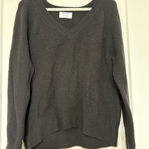 Old Navy Sweaters - Old Navy Women's Charcoal V-Neck Sweater